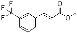 structure of CAS# 87087-35-2, 3-[3-(Trifluoromethyl)phenyl]-2-propenoic acid methyl ester