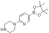 structure of CAS# 871125-86-9, 2-(哌嗪-1-基)吡啶-5-硼酸频哪醇酯