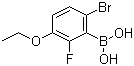 structure of CAS# 871126-14-6, 2-Fluoro-3-ethoxy-6-bromophenylboronic acid