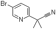 structure of CAS# 871239-58-6, 2-(5-溴吡啶-2-基)-2-甲基丙腈