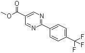 structure of CAS# 871251-66-0, 2-[4-(三氟甲基)苯基]-5-嘧啶羧酸甲酯