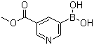 structure of CAS# 871329-53-2, 5-(甲氧羰基)吡啶-3-硼酸