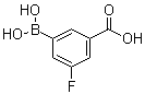 CAS 登录号：871329-84-9, 3-硼酸基-5-氟苯甲酸