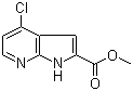structure of CAS# 871583-23-2, 4-氯-7-氮杂吲哚-2-羧酸甲酯