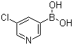 structure of CAS# 872041-85-5, 5-氯吡啶-3-硼酸