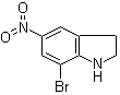 structure of CAS# 87240-06-0, 7-Bromo-5-nitro-1H-indoline
