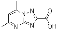 structure of CAS# 87253-62-1, 5,7-Dimethyl-[1,2,4]triazolo[1,5-a]pyrimidine-2-carboxylic acid