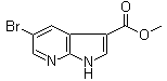 structure of CAS# 872619-43-7, Methyl 5-bromo-1H-pyrrolo[2,3-b]pyridine-3-carboxylate