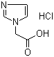 structure of CAS# 87266-37-3, 1H-Imidazole-1-acetic acid hydrochloride