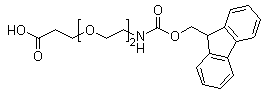 structure of CAS# 872679-70-4, 1-(9H-芴-9-基)-3-氧代-2,7,10-三氧杂-4-氮杂十三碳-13-酸