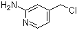 4-(Chloromethyl)-2-pyridinamine molecular structure (CAS 872706-97-3)