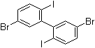 structure of CAS# 873792-52-0, 5,5'-二溴-2,2'-二碘-1,1'-联苯
