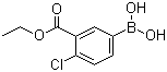 structure of CAS# 874219-46-2, 4-氯-3-(乙氧羰基)苯硼酸