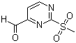 structure of CAS# 874279-27-3, 2-Methylsulfonylpyrimidine-4-carboxaldehyde