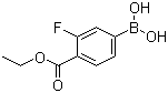 structure of CAS# 874288-38-7, 4-(乙氧羰基)-3-氟苯硼酸
