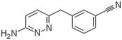 CAS 登录号：874338-92-8, 3-[(6-氨基-3-哒嗪基)甲基]苯腈