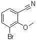 structure of CAS# 874472-98-7, 3-Bromo-2-methoxybenzonitrile