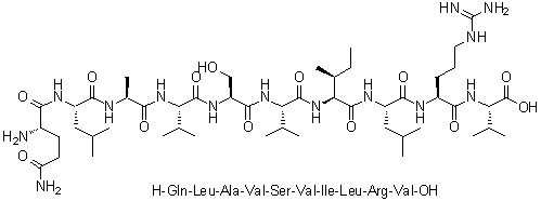 CAS # 874919-30-9, L-glutaminyl-L-leucyl-L-alanyl-L-valyl-L-seryl-L-valyl-L-isoleucyl-L-leucyl-L-arginyl-L-Valine