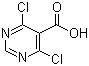 structure of CAS# 87600-98-4, 4,6-二氯-5-嘧啶羧酸