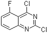 structure of CAS# 87611-00-5, 2,4-二氯-5-氟喹唑啉