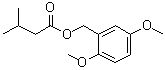 structure of CAS# 876665-00-8, 3-Methylbutanoic acid (2,5-dimethoxyphenyl)methyl ester