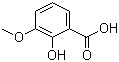 CAS 登录号：877-22-5, 3-甲氧基水杨酸, 2-羟基-3-甲氧基苯甲酸