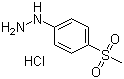 structure of CAS# 877-66-7, [4-(Methylsulfonyl)phenyl]hydrazine hydrochloride