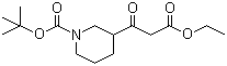 structure of CAS# 877173-80-3, 3-(3-乙氧基-3-氧代丙酰)哌啶-1-甲酸叔丁酯