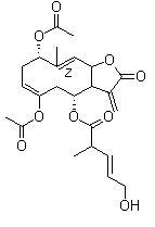 structure of CAS# 877822-40-7, 野马追内酯 A