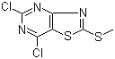 CAS 登录号：87789-35-3, 5,7-二氯-2-(甲硫基)噻唑并[4,5-d]嘧啶
