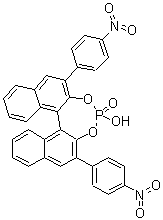 structure of CAS# 878111-16-1, (11bS)-4-羟基-2,6-二(4-硝基苯基)-二萘并[2,1-d:1',2'-f][1,3,2]二氧杂磷杂卓 4-氧化物