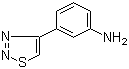 structure of CAS# 878437-57-1, 3-(1,2,3-噻二唑-4-基)苯胺