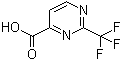 structure of CAS# 878742-59-7, 2-(Trifluoromethyl)pyrimidine-4-carboxylic acid
