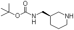 structure of CAS# 879275-33-9, (R)-tert-Butyl [[piperidin-3-yl]methyl]carbamate
