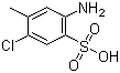 CAS 登录号：88-53-9, 2-氨基-5-氯-4-甲基苯磺酸