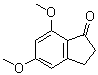 structure of CAS# 880-87-5, 2,3-二氢-5,7-二甲氧基-1H-茚-1-酮