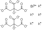 CAS 登录号：880149-29-1, 2-羟基-1,2,3-丙烷三羧酸铋钾盐