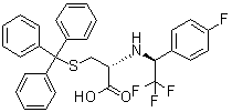 CAS 登录号：880762-37-8, N-[(1S)-2,2,2-三氟-1-(4-氟苯基)乙基]-S-(三苯基甲基)-L-半胱氨酸