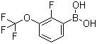 structure of CAS# 881402-25-1, [2-氟-3-(三氟甲氧基)苯基]硼酸