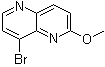 structure of CAS# 881658-92-0, 8-Bromo-2-methyloxy-1,5-naphthyridine