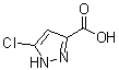structure of CAS# 881668-70-8, 5-Chloropyrazole-3-carboxylic acid