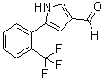 structure of CAS# 881674-60-8, 5-[2-(三氟甲基)苯基]-1H-吡咯-3-甲醛
