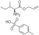 structure of CAS# 88224-05-9, L-异亮氨酸烯丙酯对甲基苯磺酸盐