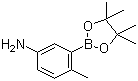 structure of CAS# 882670-69-1, 5-氨基-2-甲基苯硼酸频哪醇酯