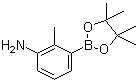 3-Amino-2-methylphenylboronic acid pinacol ester molecular structure (CAS 882678-96-8)