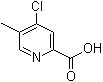 structure of CAS# 882679-14-3, 4-氯-5-甲基皮考林酸