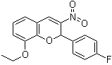 8-Ethoxy-2-(4-fluorophenyl)-3-nitro-2H-1-benzopyran molecular structure (CAS 883046-50-2)