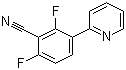 structure of CAS# 883106-18-1, 2,6-二氟-3-(2-吡啶基)苯腈