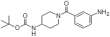 CAS # 883106-41-0, 1-(3-Aminobenzoyl)piperidine-4-carbamic acid tert-butyl ester