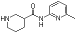 structure of CAS# 883106-74-9, N-(6-甲基吡啶-2-基)哌啶-3-甲酰胺